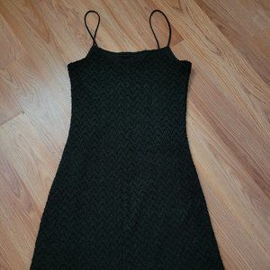 Black Dress Summer night Size Medium Sleeveless Polyester Spandex